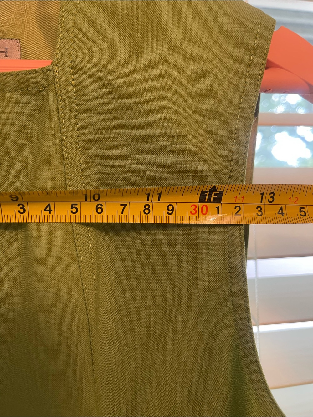 Worth Olive Green Long Blazer Coat - Picture 10 of 12